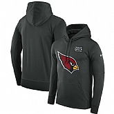 Men's Arizona Cardinals Anthracite Nike Crucial Catch Performance Hoodie,baseball caps,new era cap wholesale,wholesale hats